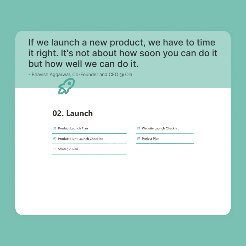 Notion Startup OS Launch Page