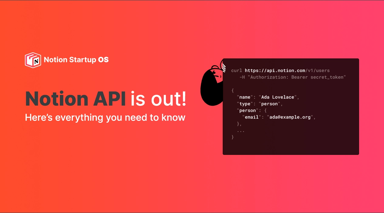 Notion API is out! Everything you need to know